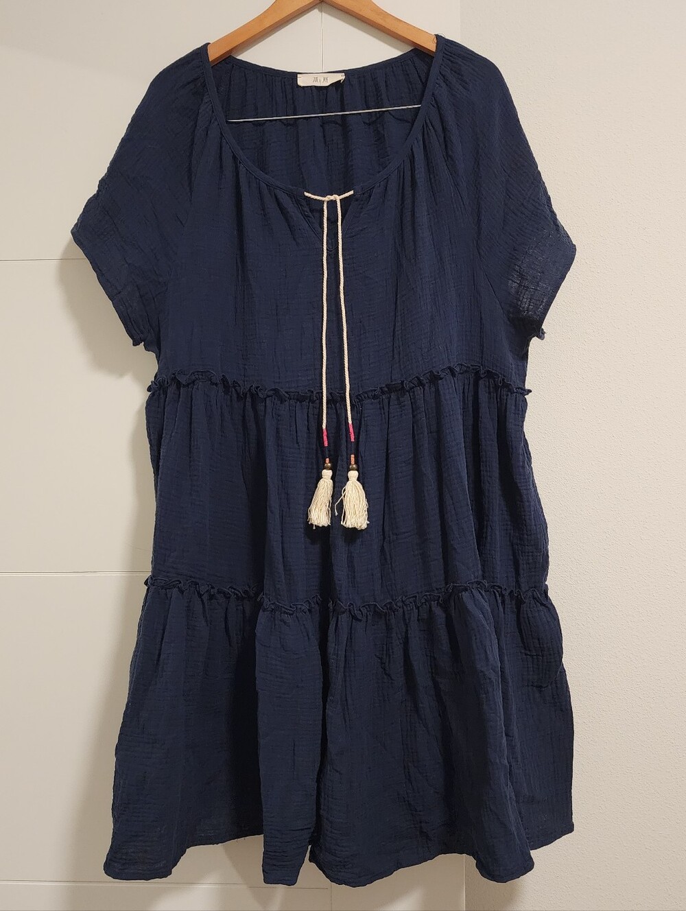 Jade By Jane Tiered 100% Cotton Dress
